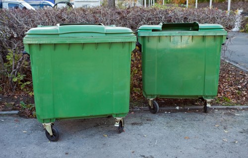 Skip hire container placed at a Charlton home