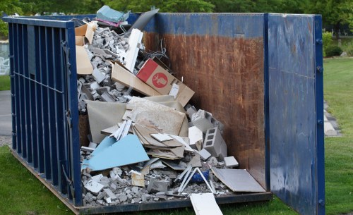 Commercial skip container for waste management in Charlton