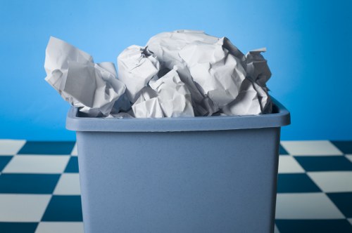 Various types of waste materials for removal